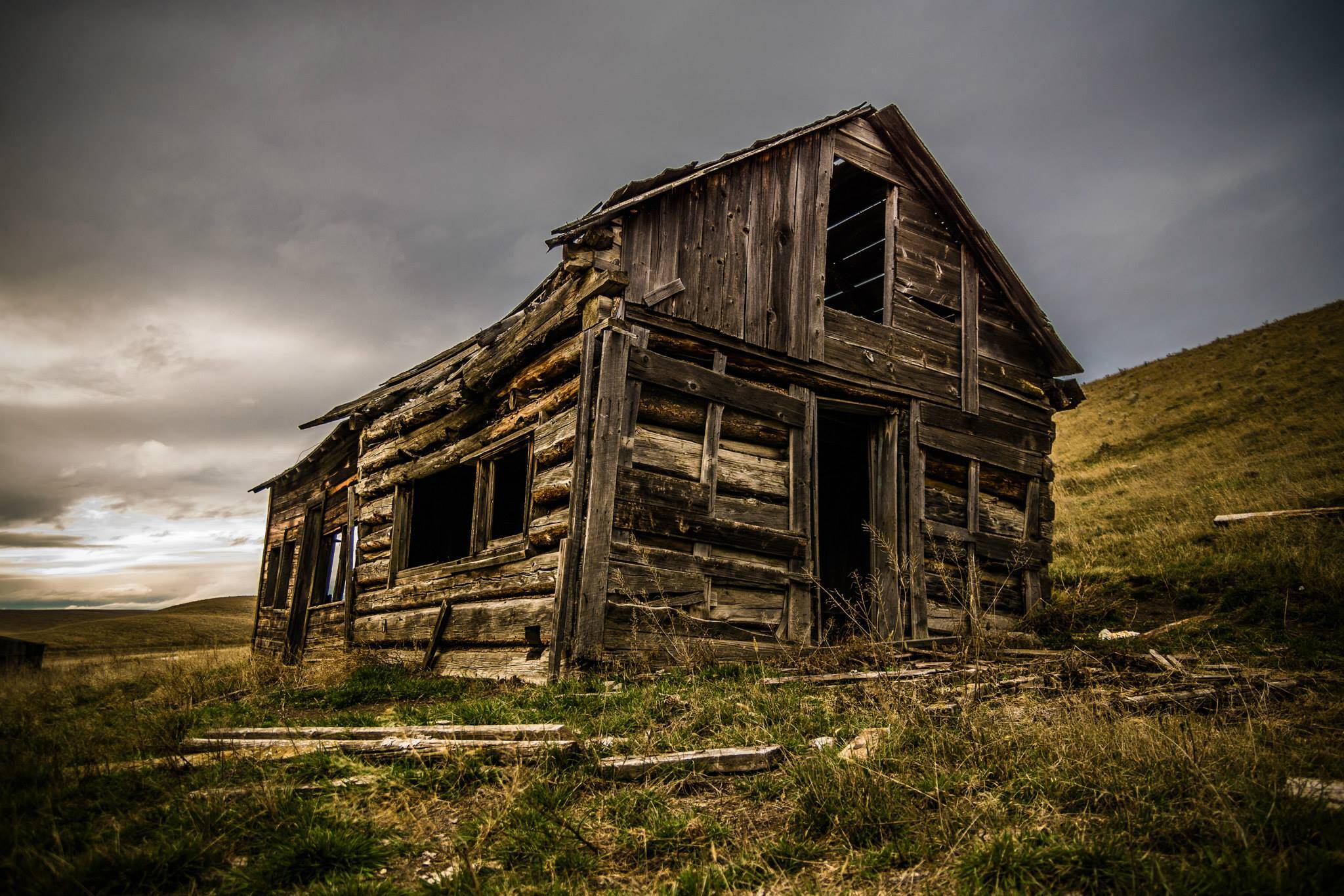 old barn in Kamloops BC Canada