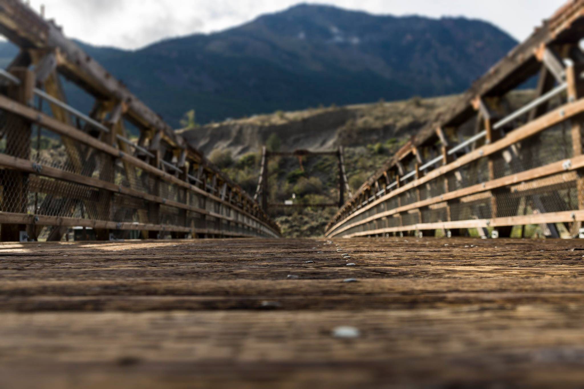 Old Bridge just north of Lillooet BC Canada