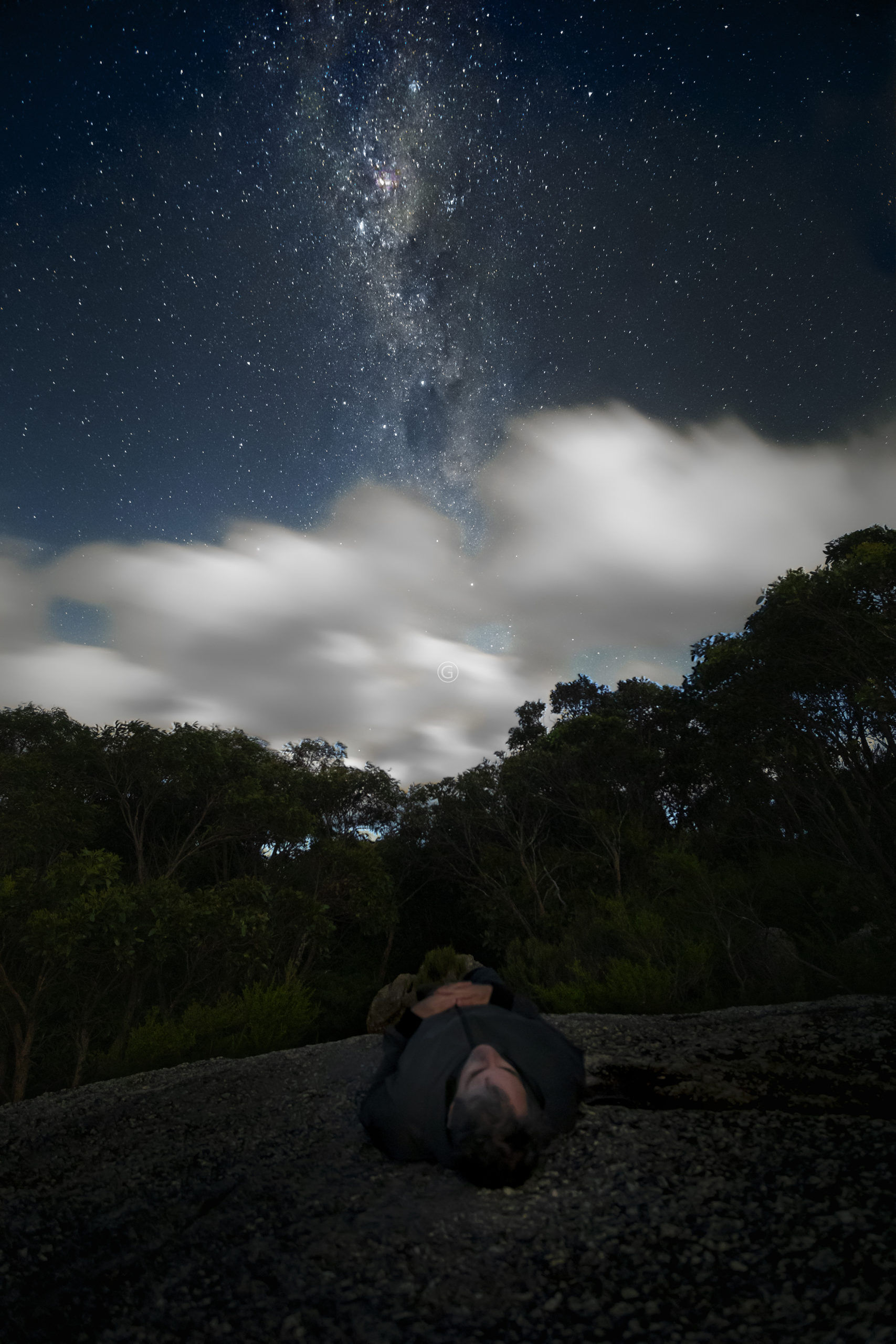 Self Portrait with the Milky Way in Australia