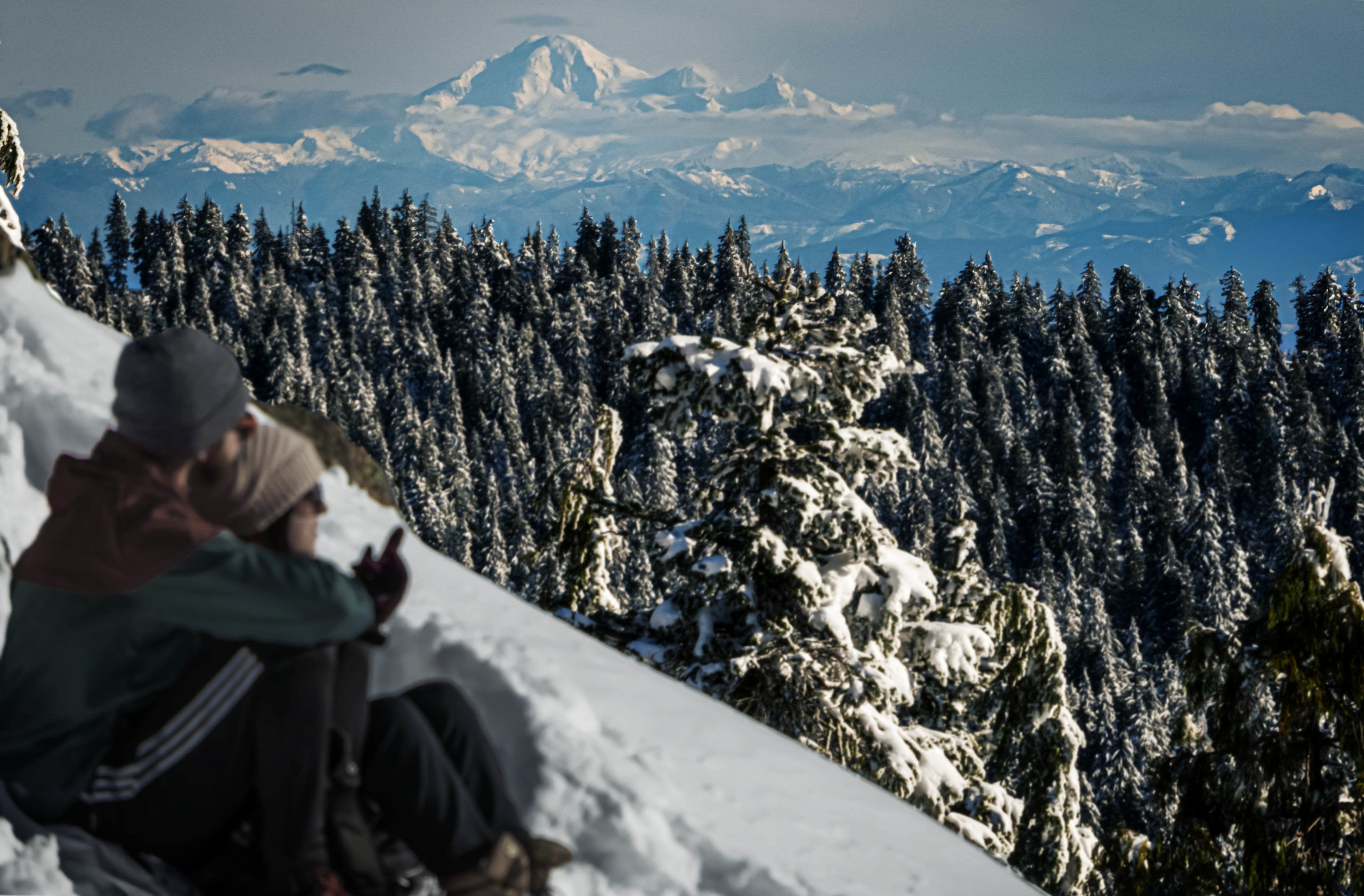 Mount Baker from Dog Mountain in Vancouver, BC, Canada